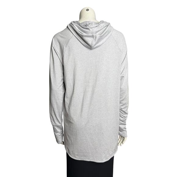Athleta Uptempo Hoodie Women's Large Light Gray Long Sleeve - Picture 2 of 7